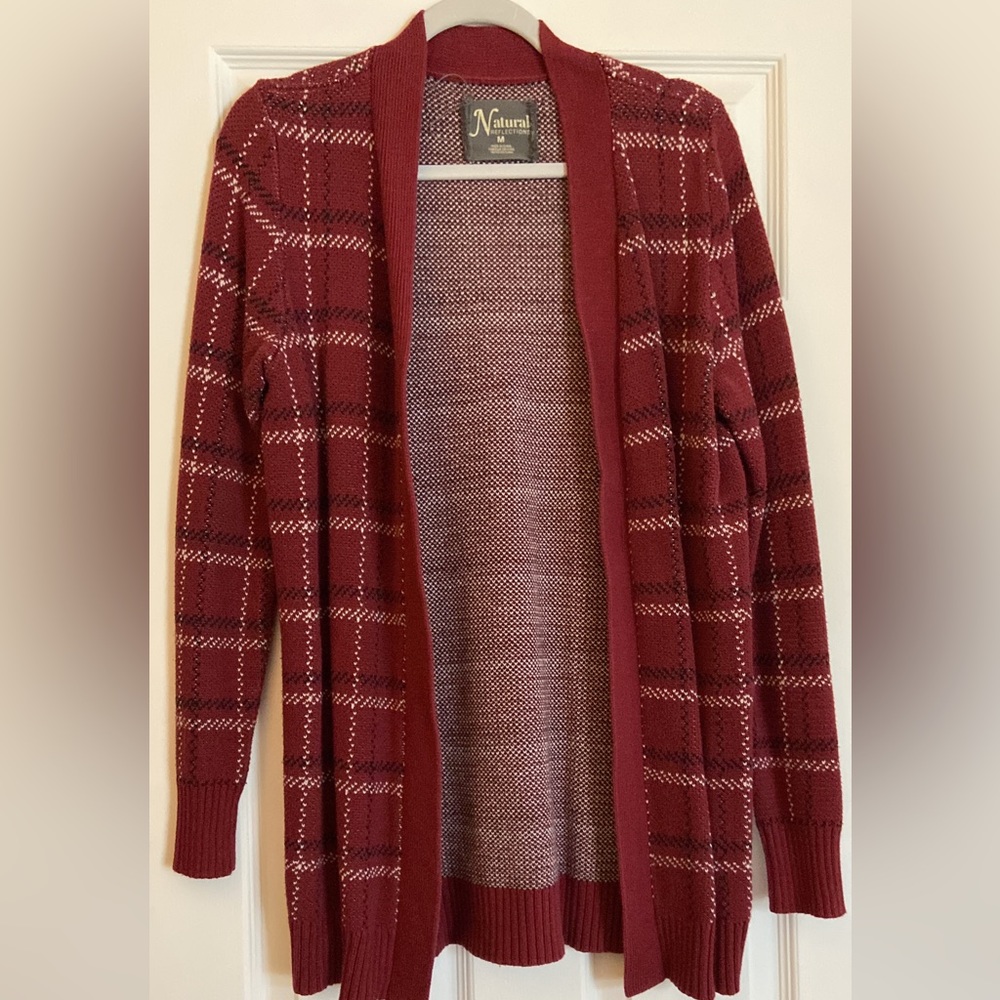 Natural reflection cardigan